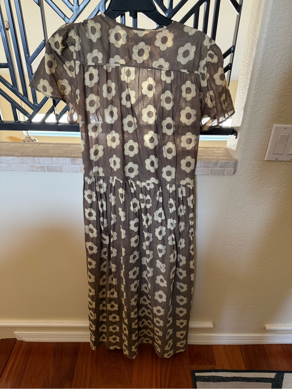 Christy Dawn The Dawn Dress Floral Tie-Waist Maxi Dress with Cream Flowers - Picture 3 of 4